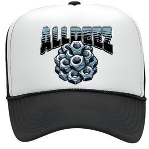 Alldeez Nutz Funny Gift Foam Trucker Mesh Snapback Cap…